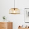 Vintiquewise Oval Bamboo Wicker Rattan Chandelier Hanging Light Fixture for Living Room, Dining Room, Entryway QI004237 - alternate 2